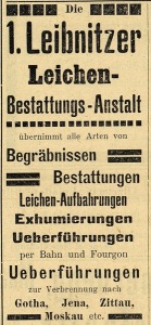 Inserat in der Mittelsteirischen Gewerbezeitung 1910